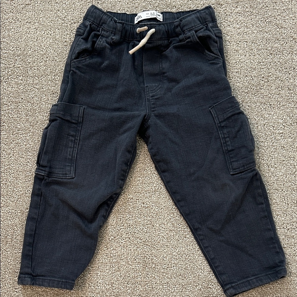 Zara Kids Navy Cargo Pants